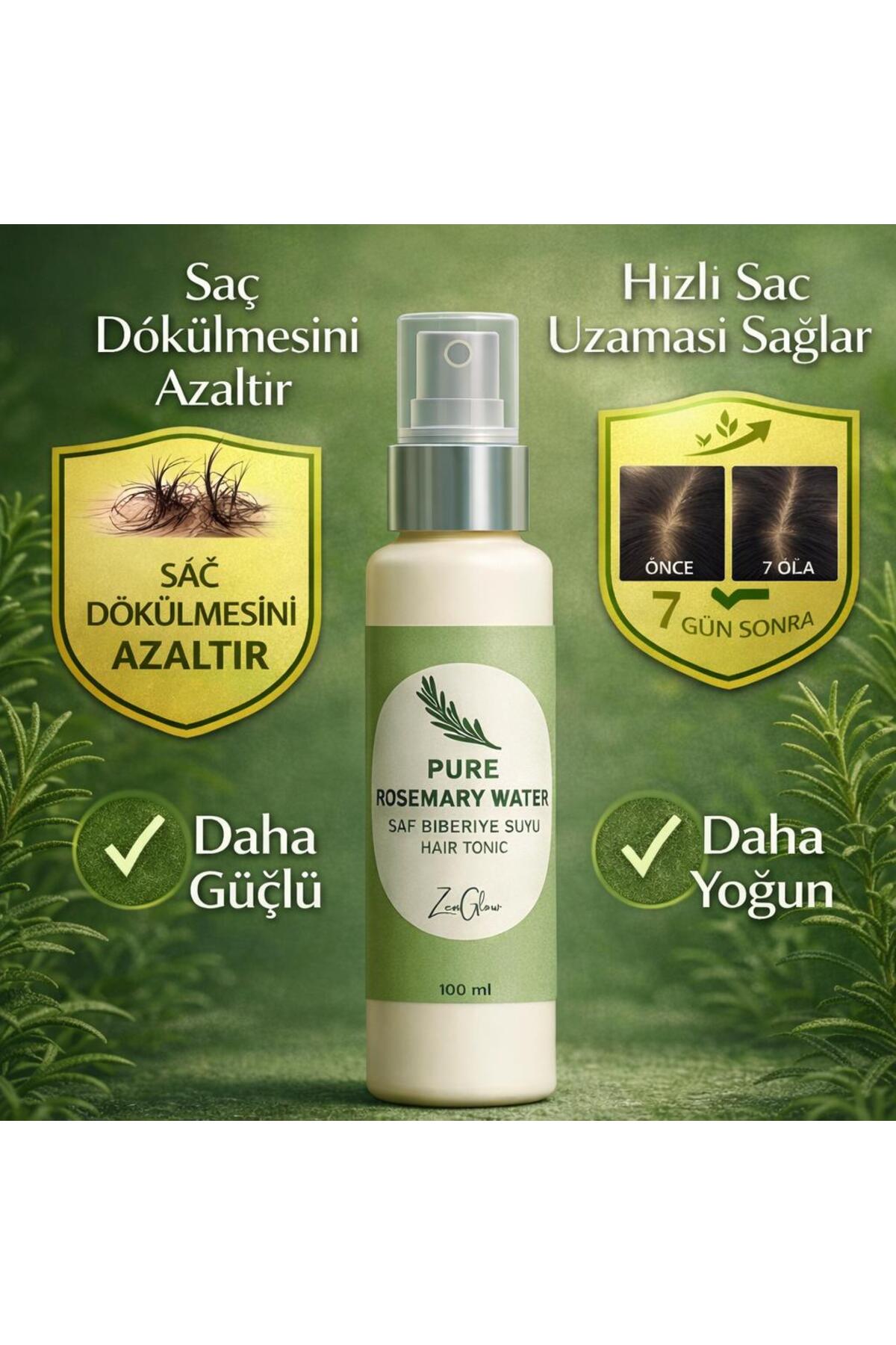 تونیک موی آب رزماری - مراقبت طبیعی در برابر ریزش مو و رشد سریعتر مو ۱۰۰ میلی لیتر — rosemaryZen.sEA — تصویر 3 از 7