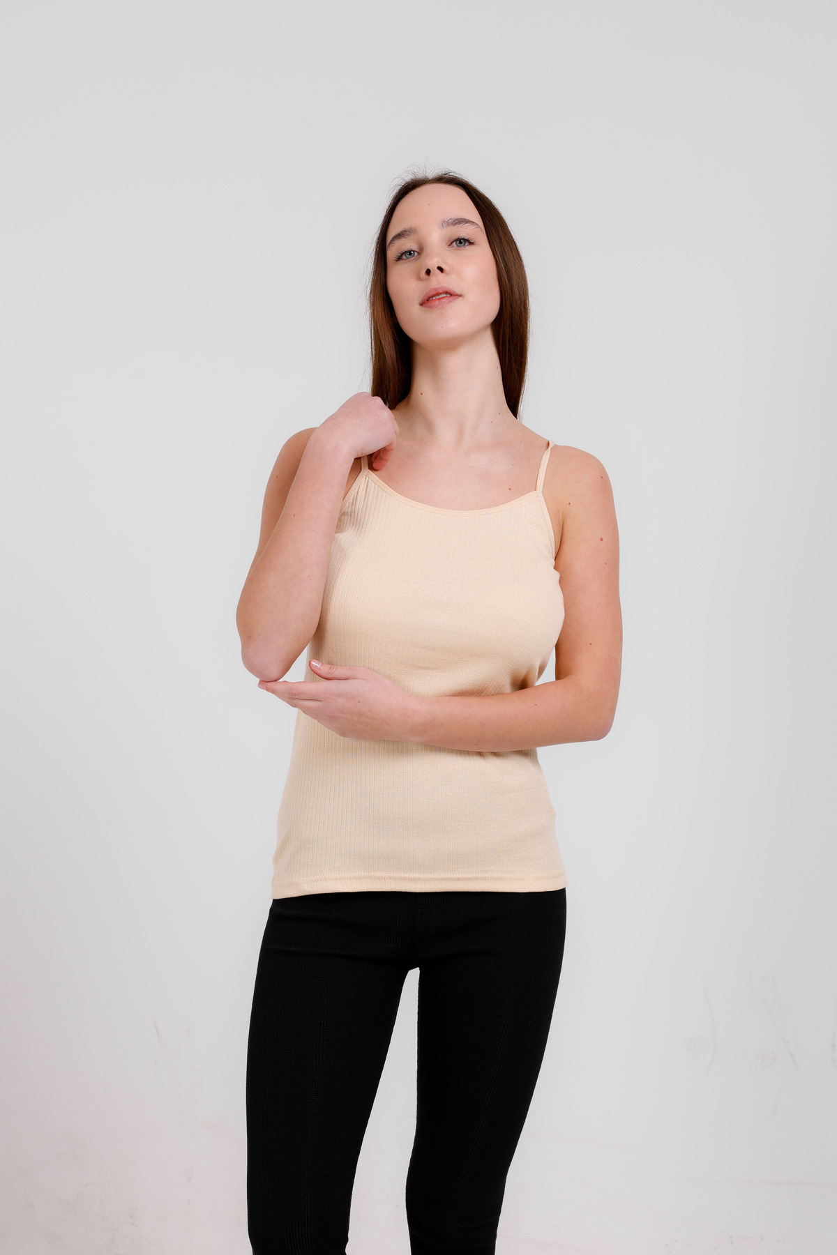 Clara Butik  3'lü Basic Ip Askı Atlet - Görsel 4