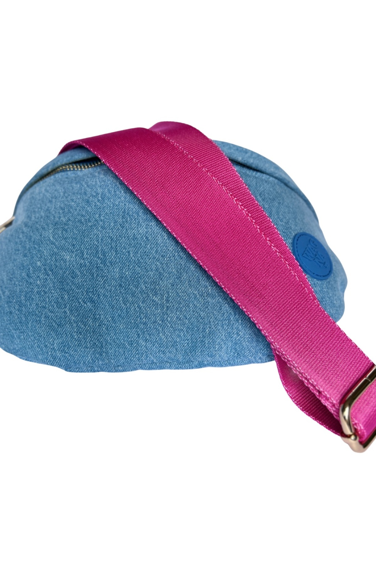 Wagna Denim Berry Bag Fuşya Askılı Çanta görsel 6