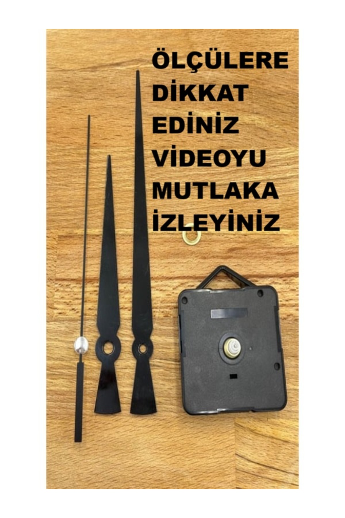Wall Clock Mechanism, Clock Hub, Scorpion Yelkovan Seconds, Quiet, Strapped, 14 Mm Shaft, 1 Set Siya