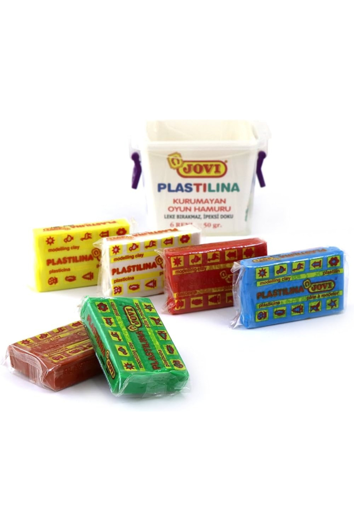 Jovi 706 50GR KURUMAYAN OYUN HAMURU 6 RENK - SAKLAMA KABI