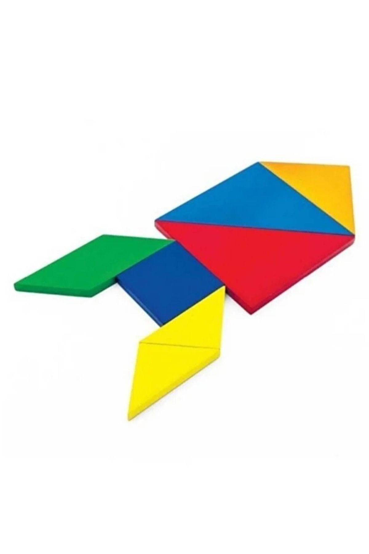 Bebek Özel Ahşap Tangram 7 Parça Eğitici Renkli Akıl Zeka Mantık Ve Strateji Oyunu Montessori 11 X 11 cm fotoğrafı 3 (önizleme)