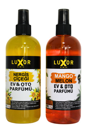 Luxor Kimya Mango Kavun & Nergis Çiçeği Oto Kokusu 400 ML x 2 Set Ev & Araç S...