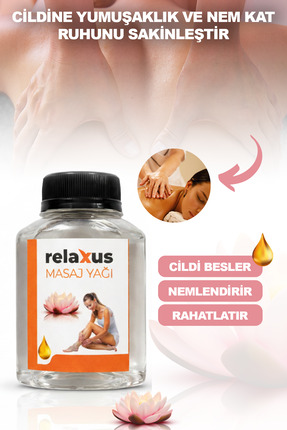 RELAXUS Bitki Özlü Naturel Masaj Yağı 100 ml Sıkılaştırıcı Nemlendirici