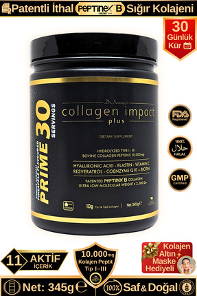 Dr.Sammy's Toz Kolajen Peptit 10.000 Mg Tip 1-3 Hidrolize Sığır Kolajeni | Pr...