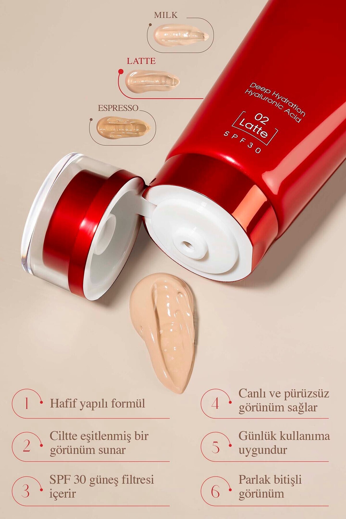 Bb Cream Baby Latte 02 Spf 30 (50ML) — BBKREM-02 سفید — تصویر 3 از 5