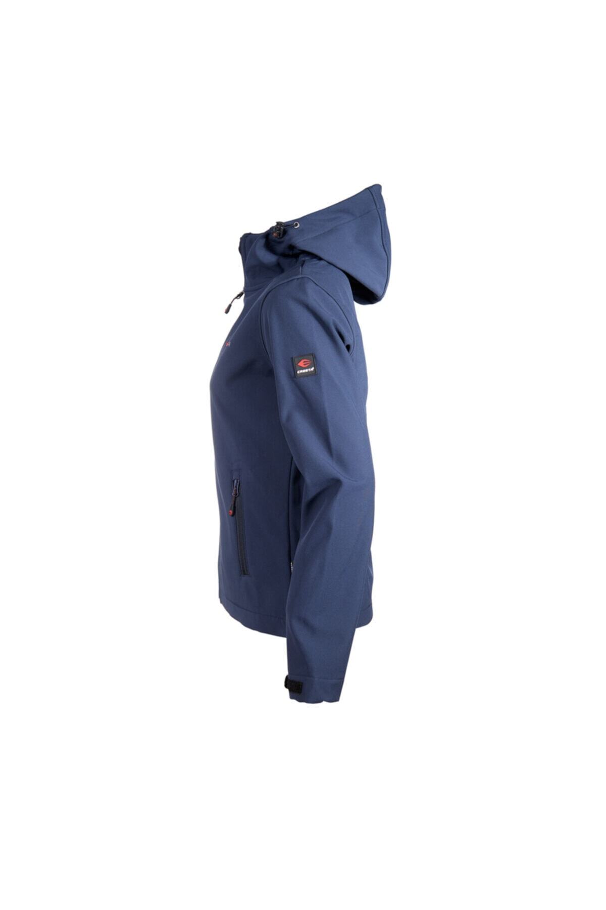 Cresta Outdoor Kapüşonlu Kadın Basic Softshell Ceket görsel 2