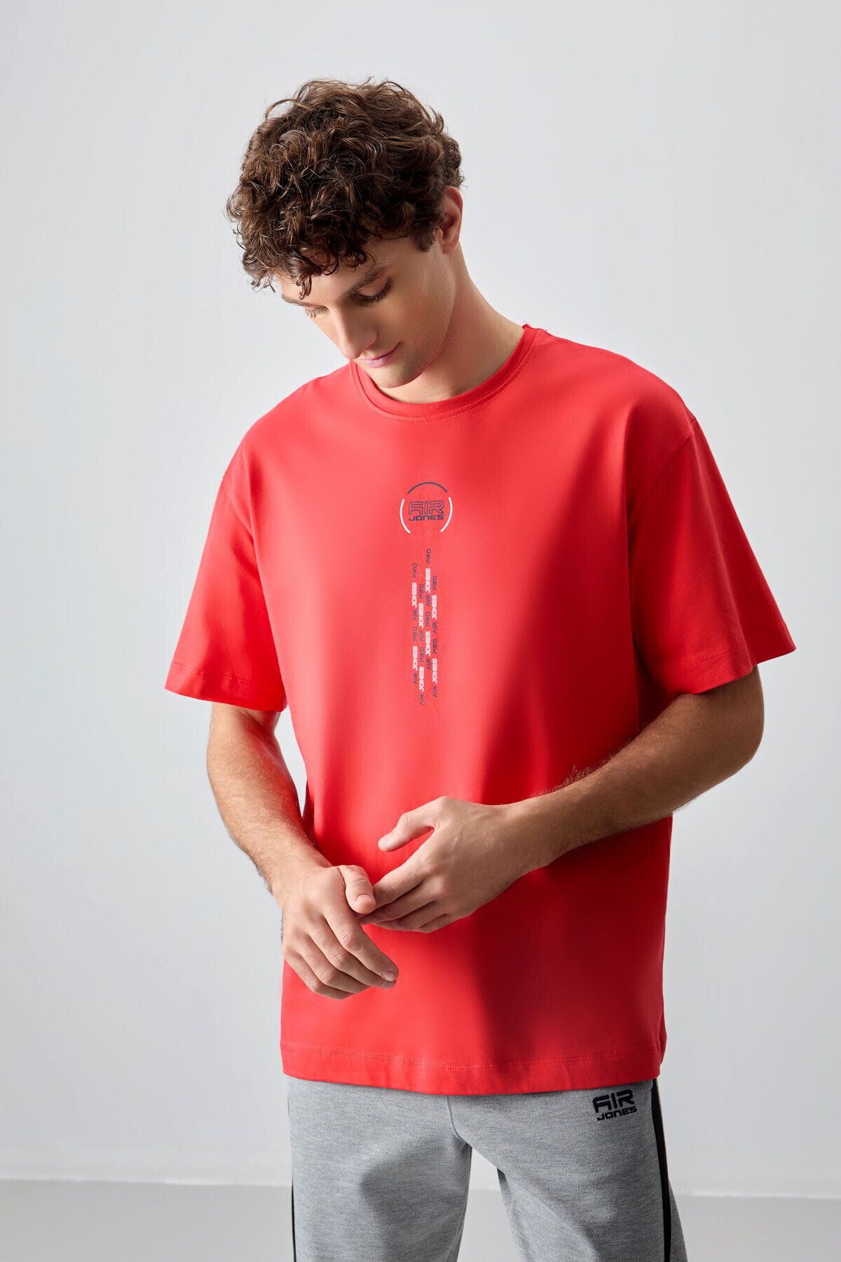 Fiesta 100% Cotton Thick Soft Textured Oversize Fit Printed Men's T-Shirt- 88355