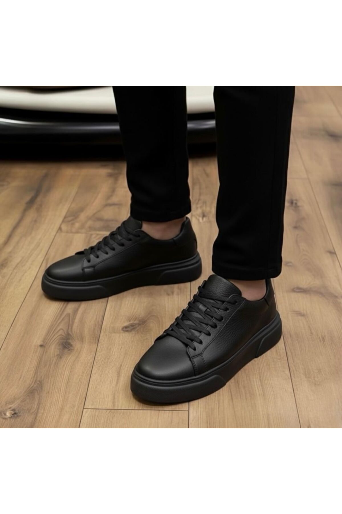 Taşpınar Ayakkabı %100 Hakiki Deri Ortopedik Hafif Erkek Rahat Günlük Hafif Terletmez Büyük Numara Sneaker Ayk. 37-50