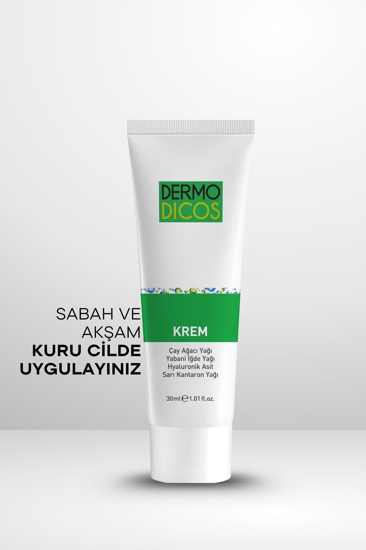 Yüz Bakım Kremi Mekanik Bariyerli Nemlendirici 30 ml Hyaluronik Asit Dermodicos — 8680145081847 — تصویر 5 از 5
