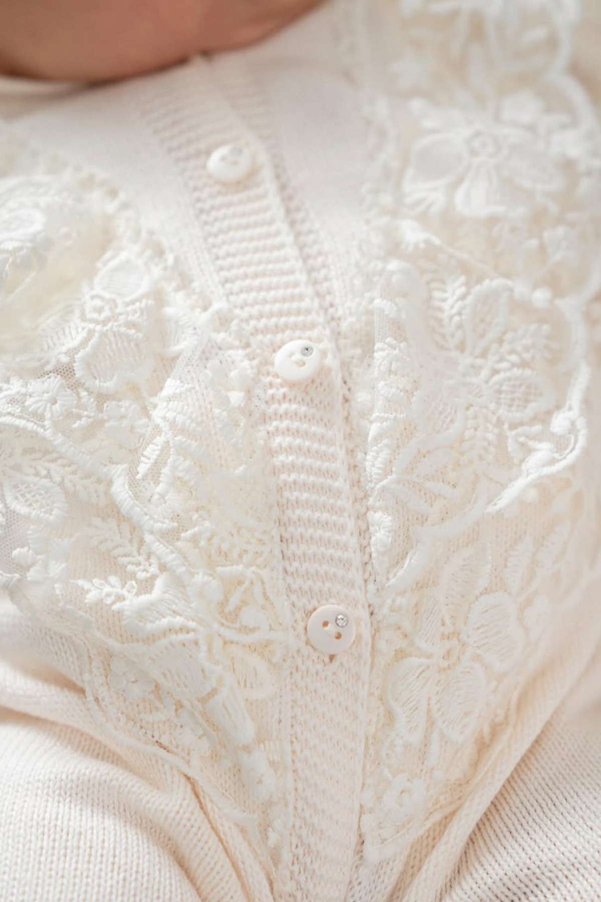 Naka Concept Elegans Kız Bebek Triko 5’li Hastane Çıkış Seti-Premium Cotton Knit Newborn Set-Gift Ready fotoğrafı 6 (önizleme)