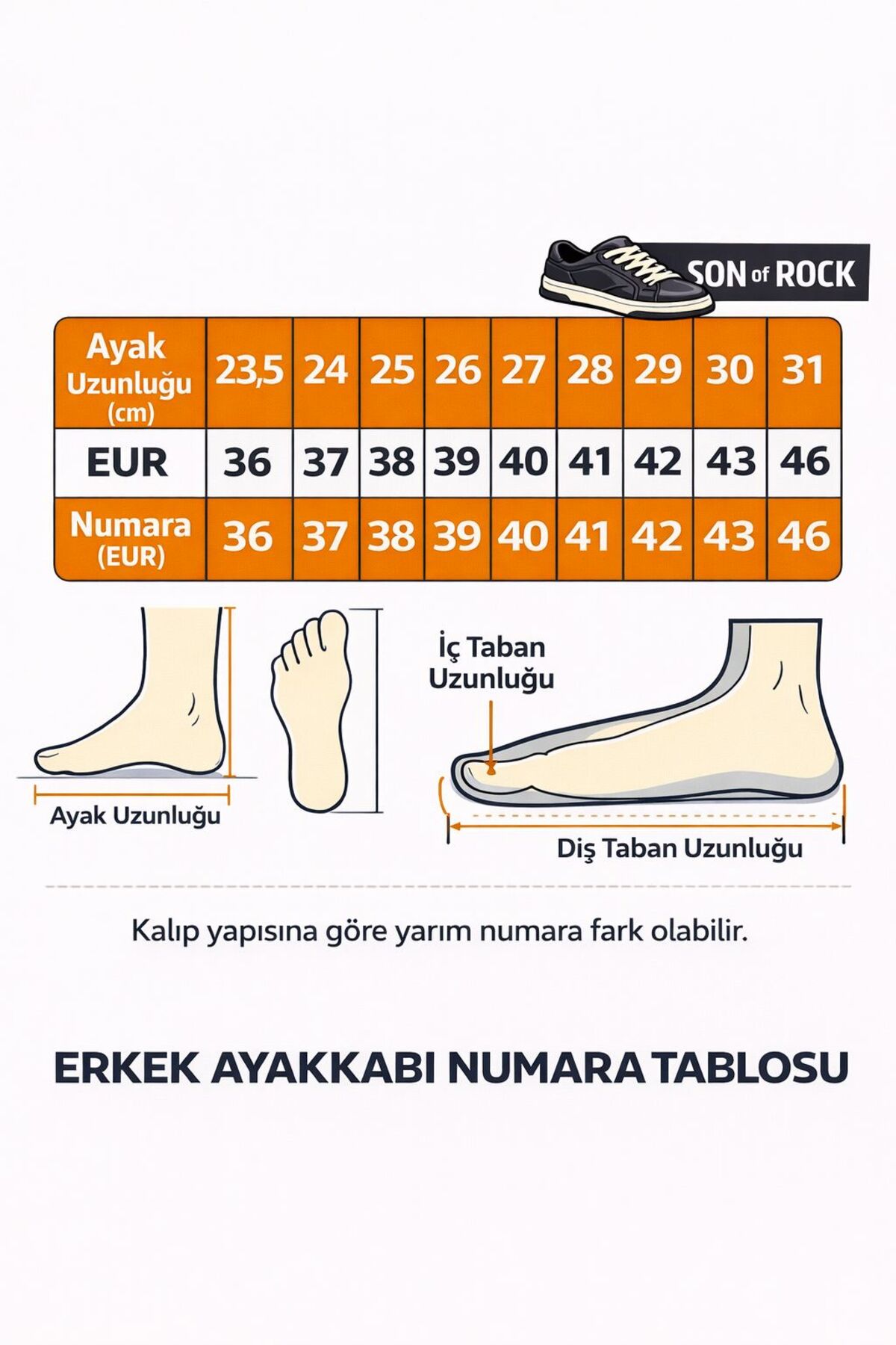 SON OF ROCK  Erkek Günlük Beyaz Rahat Ayakkabı - Görsel 5