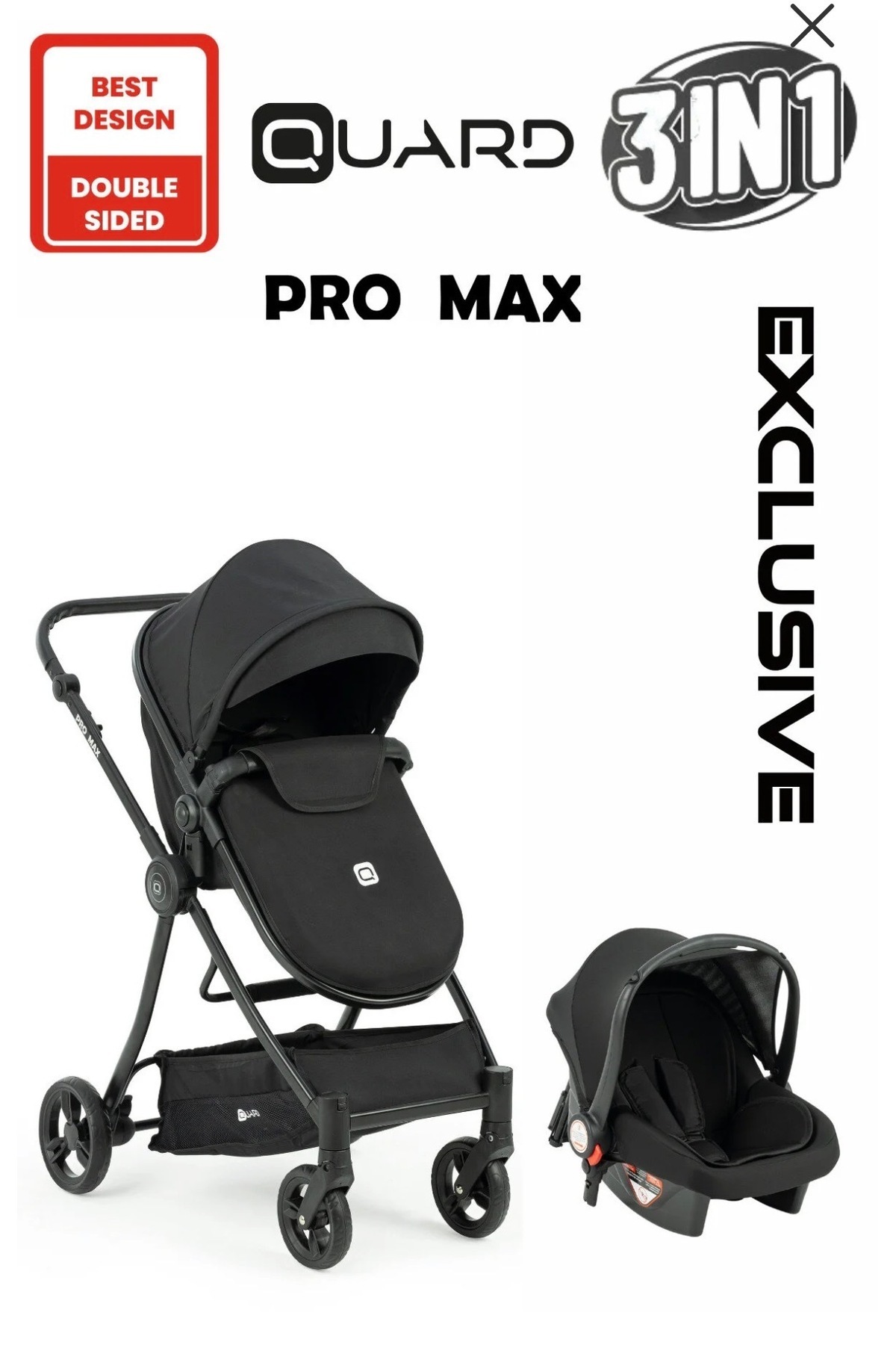 QUARD Seyahat Sistem Taşıma Pusetli Bebek Arabası fotoğrafı 5 (önizleme)