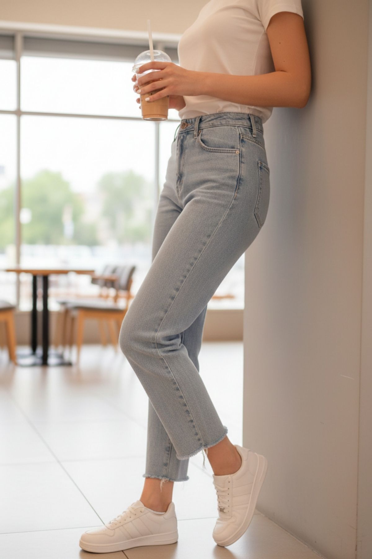 SOLAZER  KADIN BEYAZ GÜNLÜK SNEAKER - Görsel 5