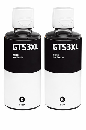 HP Gt53xl Ink Tank Ikili Siyah Kartuş Dolum Mürekkep Setigt53xl-gt52-316310-b...