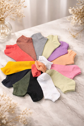 Bamuta Patik 12 Çift 12 RENK