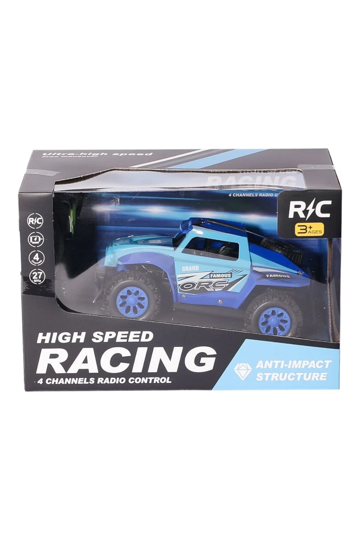 YILDIRIM OYUNCAK Uzaktan Kumandalı Şarjlı High Speed Racing Araba - 20 cm Full Fonksiyon Darbe Önleyici Arazi Arabası fotoğrafı 7 (önizleme)