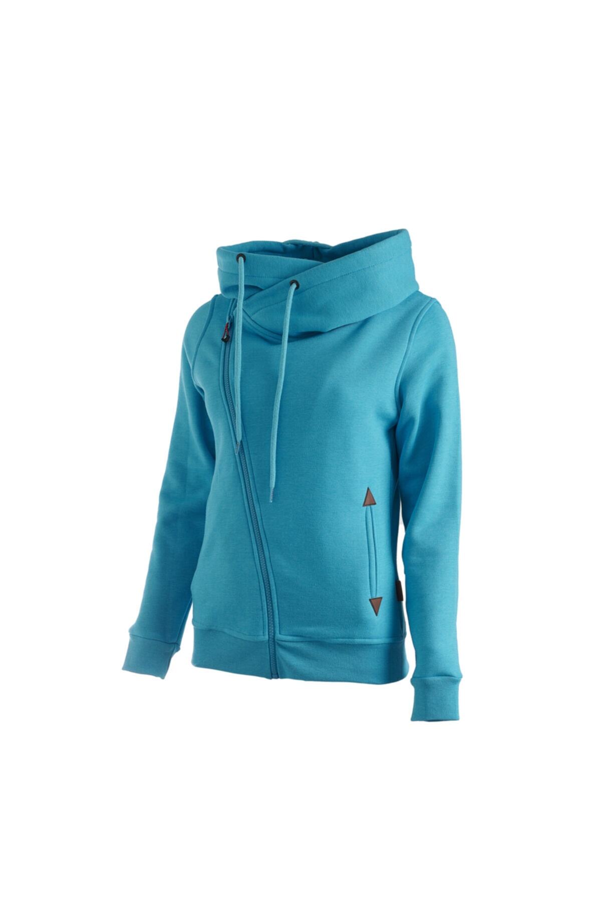 Cresta Tam Fermuarlı Kapüşonlu Kadın Sweatshirt