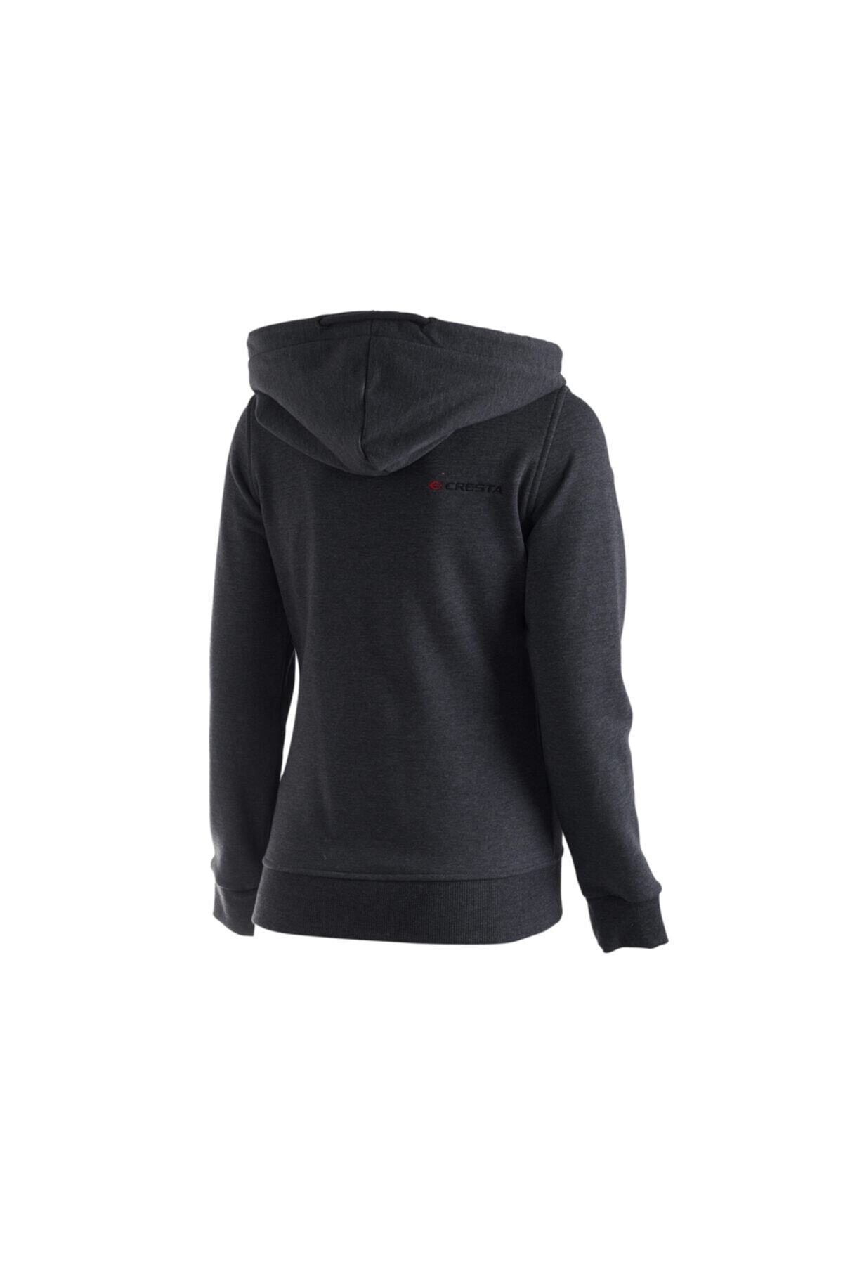 Cresta Tam Fermuarlı Kapüşonlu Kadın Sweatshirt görsel 4