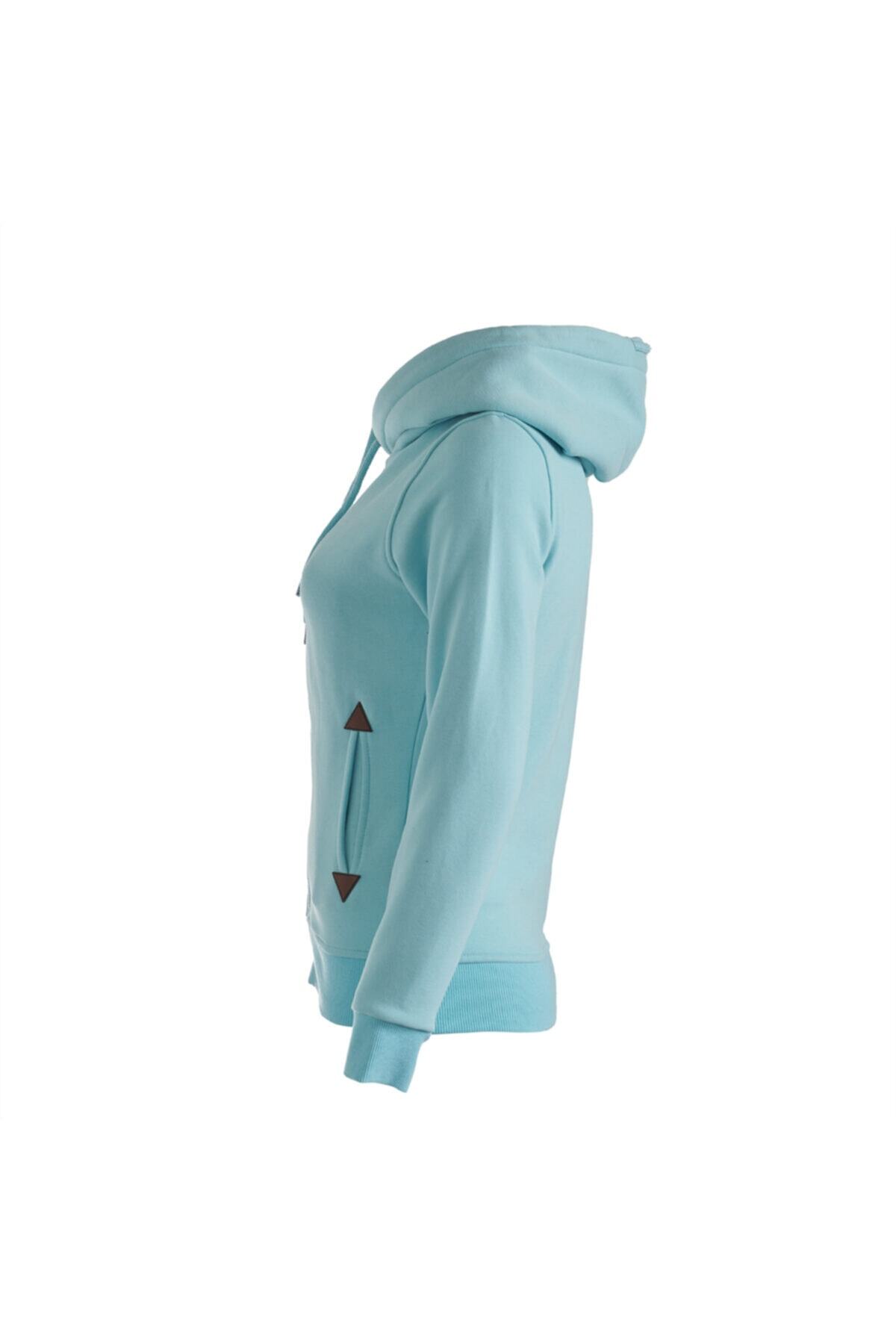 Cresta Tam Fermuarlı Kapüşonlu Kadın Sweatshirt görsel 3