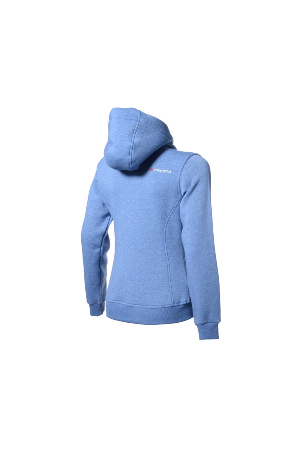 Cresta Kadın Mavi Outdoor Kapüşonlu Ceket görsel 3