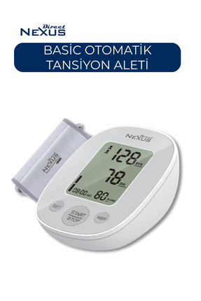 Direct NEXUS Koldan Ölçer Basic Otomatik Tansiyon Aleti | 2 Kullanıcı, 180 Ha...