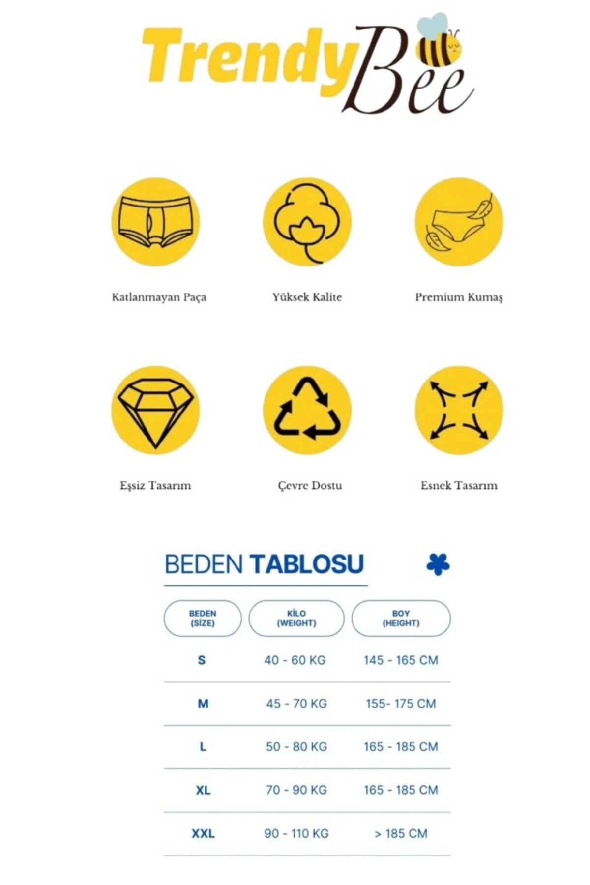 CENNETOĞLU  Erkek Likralı Pamuklu Boxer Özel Hijyenik Ambalajlı 5'li Paket - Görsel 7