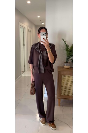 DEMORA Official Rahat Kalıp Aksesuar Detaylı Alt Üst Takım – Günlük & Şık Kombin