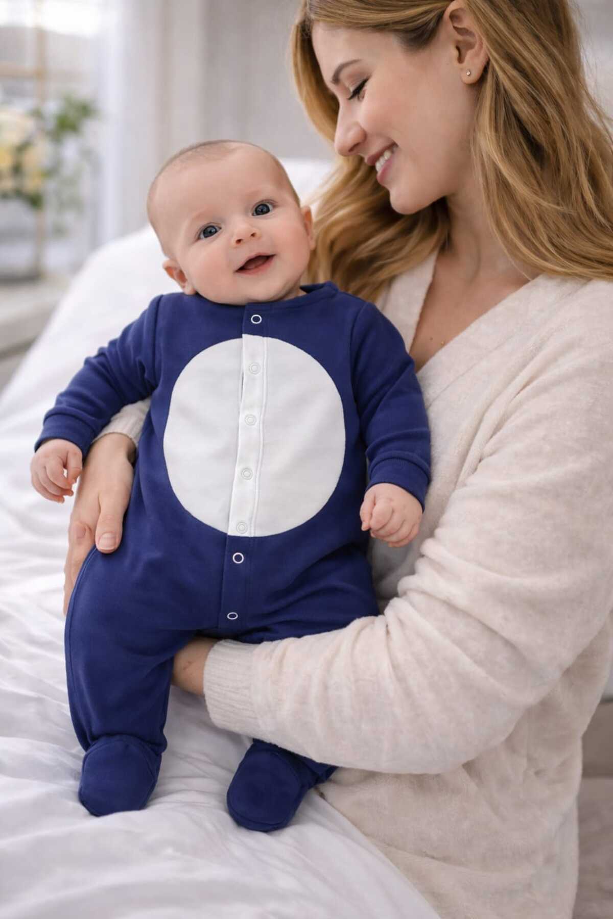 BY TUNA DESİGN Miraç Isimli Erkek Bebek Tulum, Isimli Erkek Bebek Hastane Çıkışı fotoğrafı 3 (önizleme)