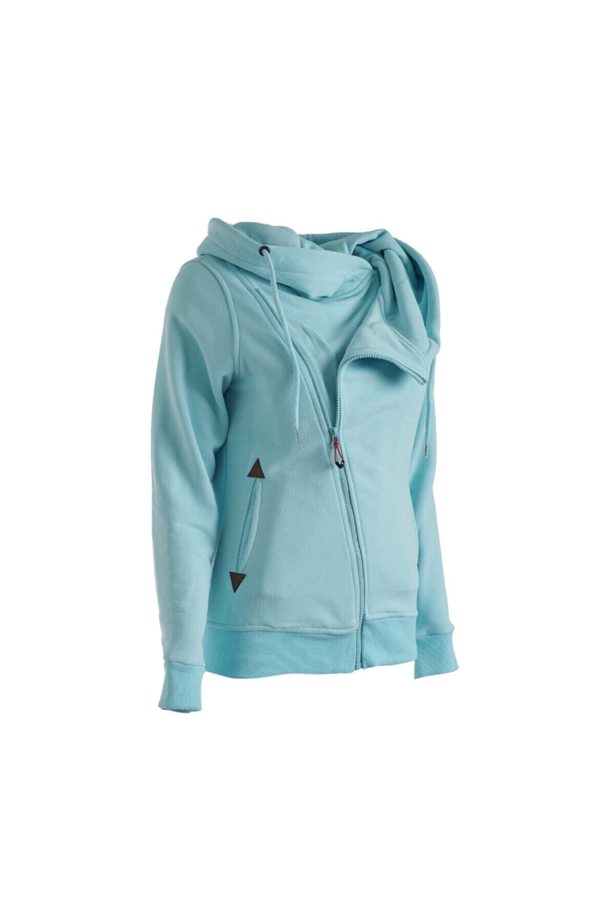 Cresta Tam Fermuarlı Kapüşonlu Kadın Sweatshirt görsel 2