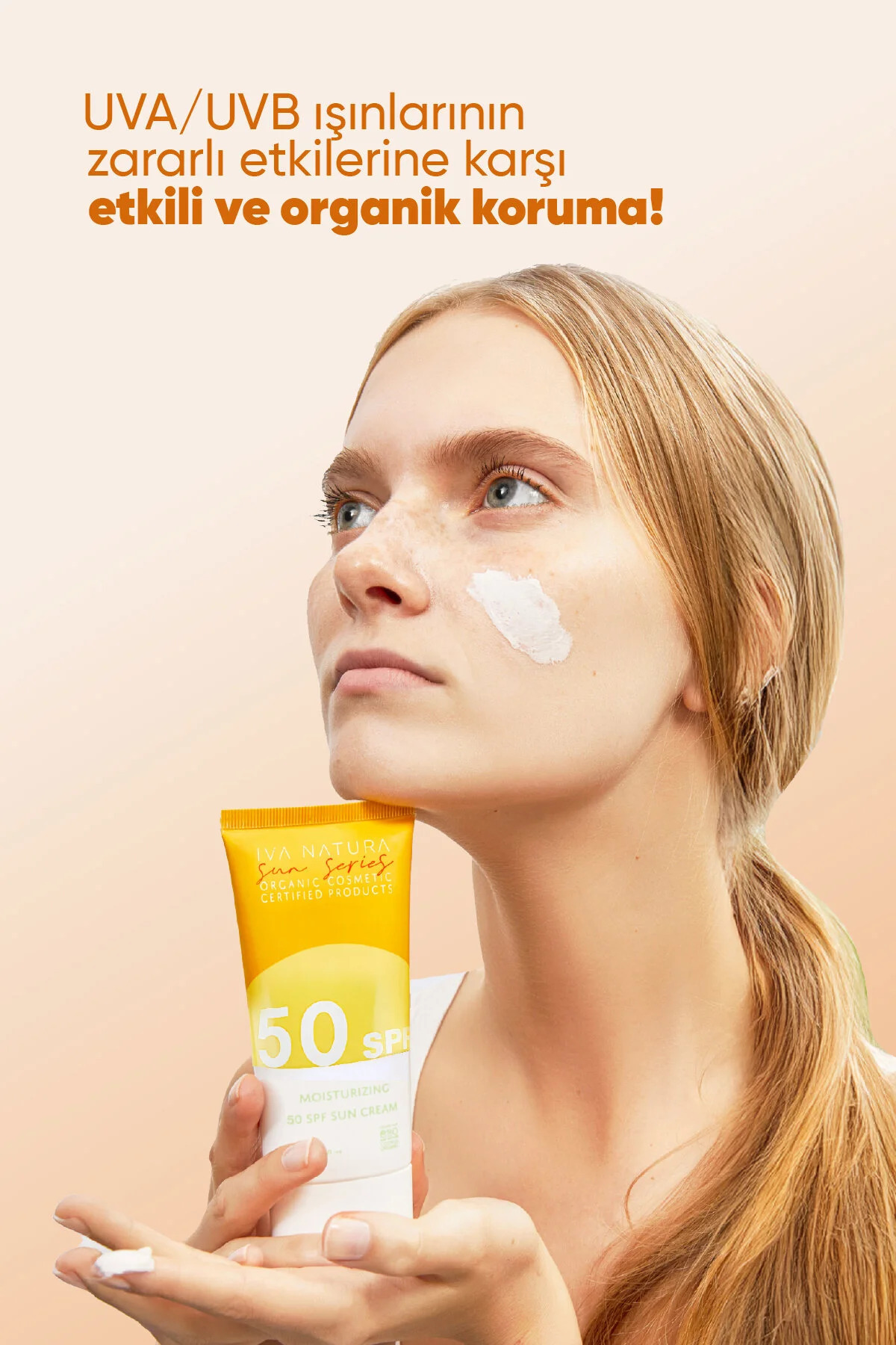کرم ضد آفتاب ارگانیک با فیلتر معدنی SPF 50 و اکسید روی | پوست حساس 75 میلی لیتر — IVN33G — تصویر 5 از 7