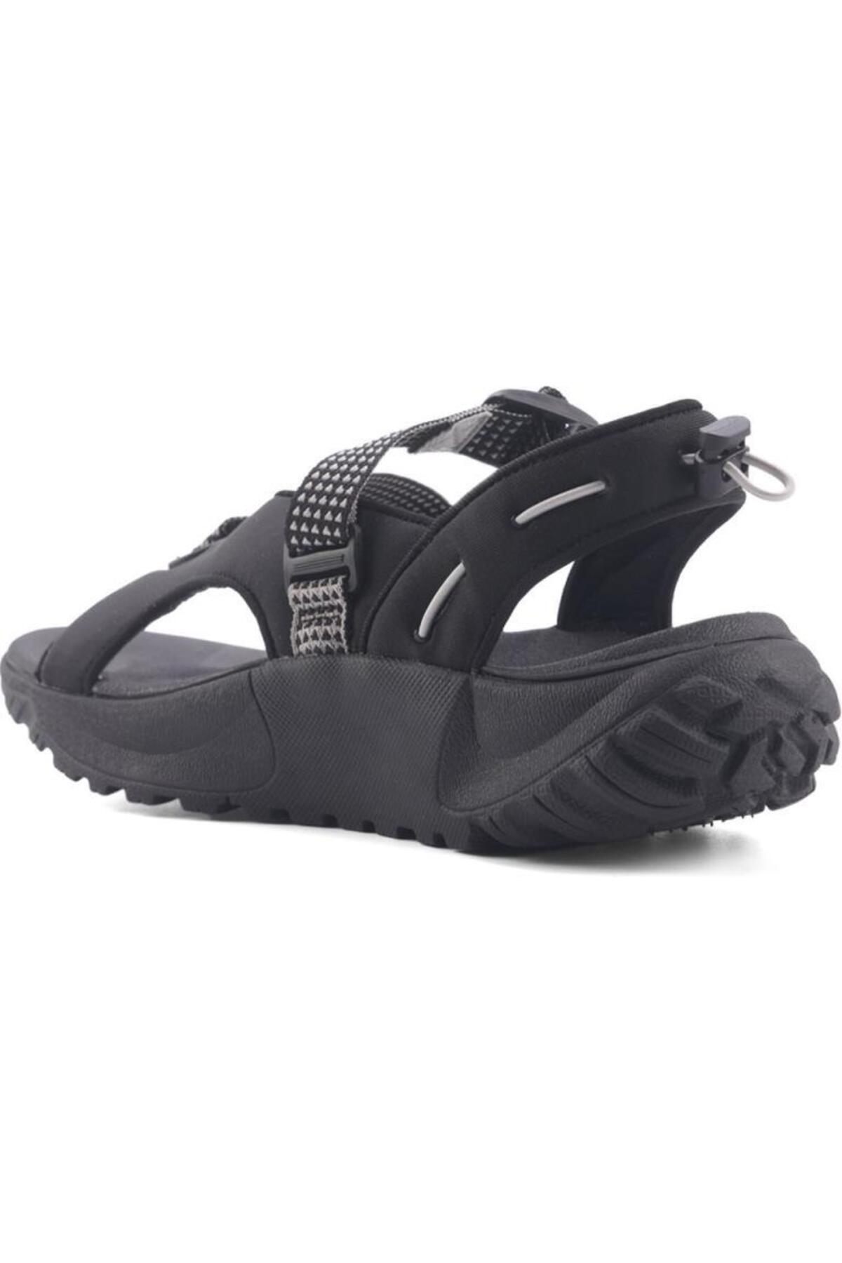 lumberjack Free Wmn 4FX Siyah Comfort Casual Spor Sandalet görsel 4