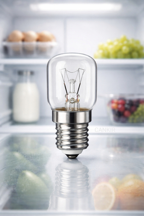 CANKIR Buzdolabı Ampulü E14 Duy 15W - Parlak Beyaz Işık - Enerji Tasarruflu