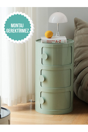 miniforms Duru 3 Çekmeceli Komodin Yeşil