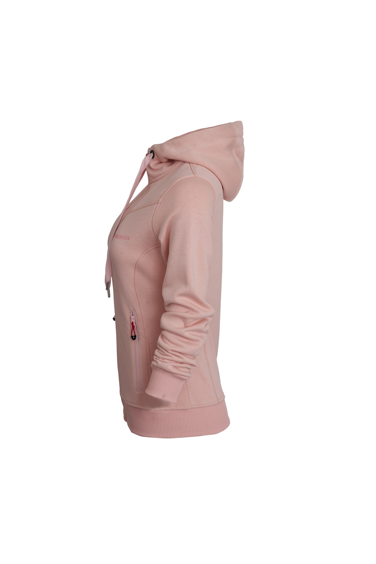 Cresta Tam Fermuarlı Kapüşonlu Pembe Kadın Sweatshirt görsel 2
