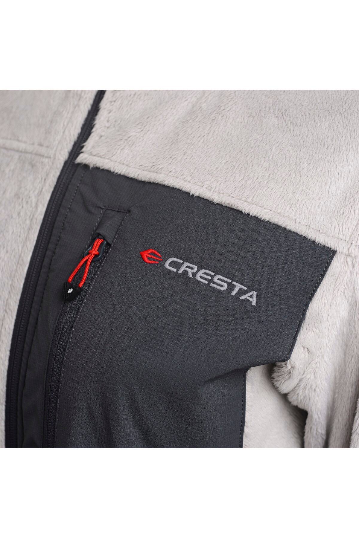 Cresta Kadın Gri Outdoor Yumuşak Polarlı Ceket görsel 4