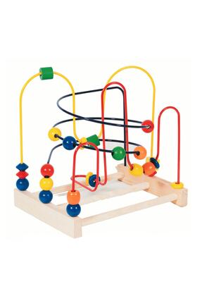 True Toys Büyük Ahşap Helezon Yay Labirent Koordinasyon Oyunu Eğitici Oyuncak