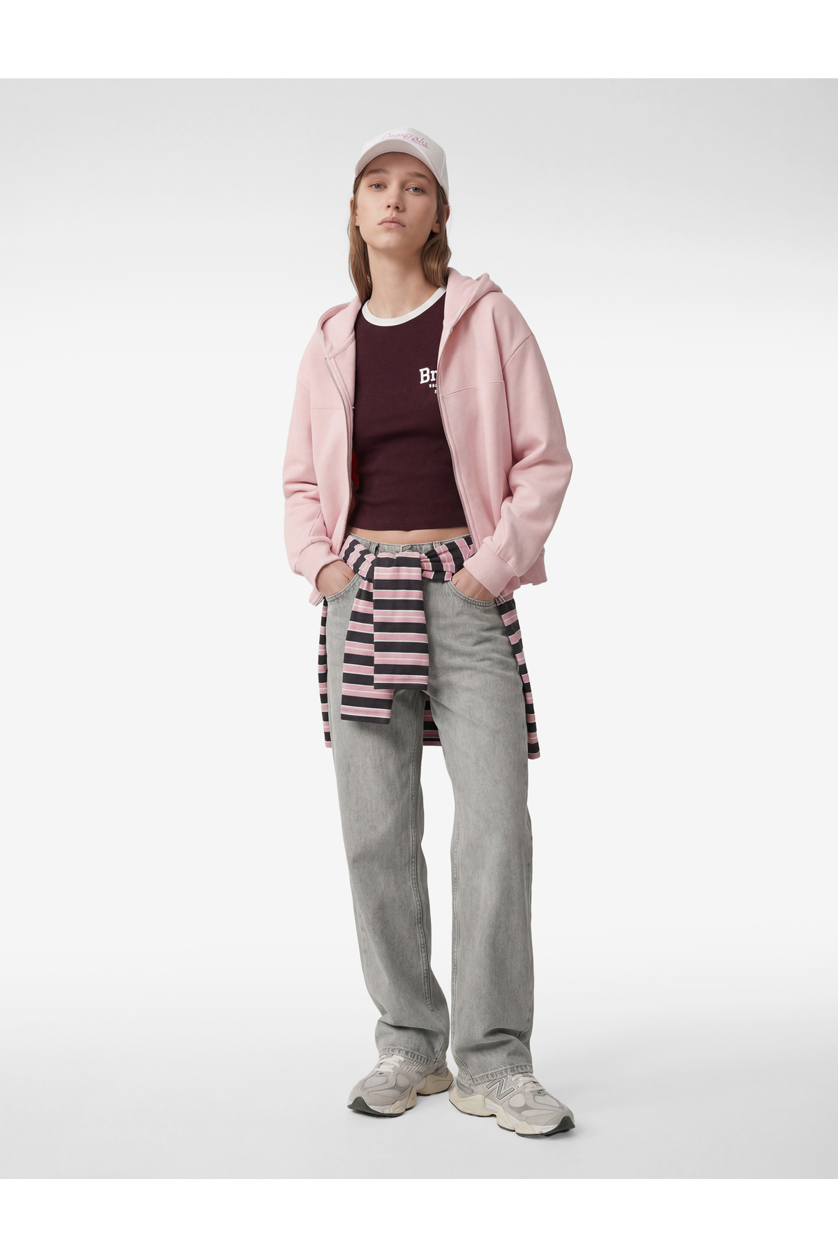 Koton  Modal Karışımlı Kapüşonlu Oversize Fermuarlı Sweatshirt - Görsel 2