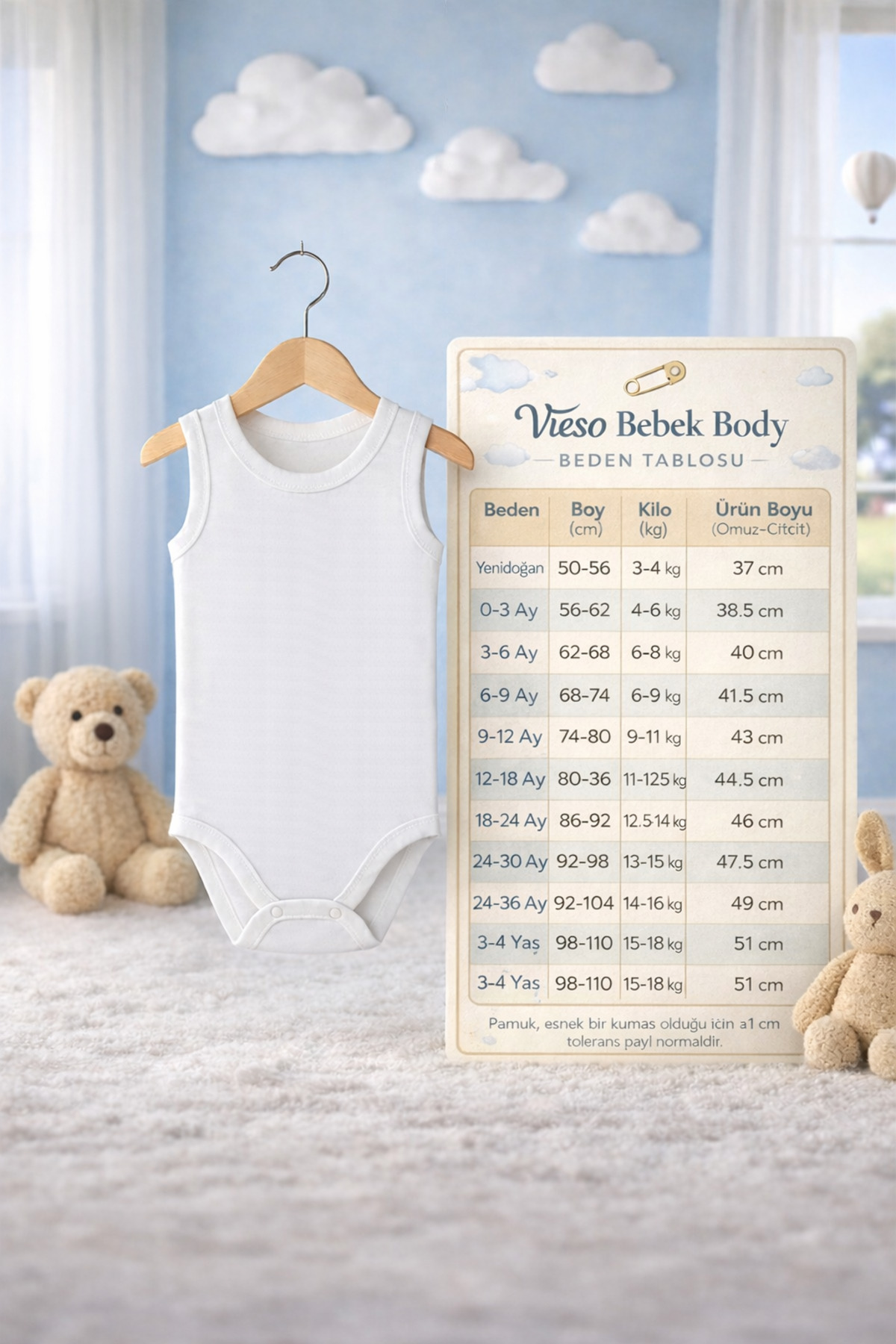 vieso 5'li %100 Organik Pamuk Bebek Çıtcıtlı Body Zıbın Atlet fotoğrafı 3 (önizleme)