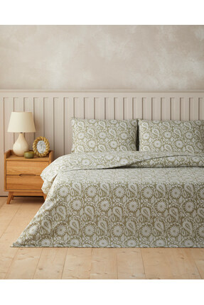 English Home Ethnic Charm Kolay Ütülenir Çift Kişilik Çarşaflı Nevresim Takım...