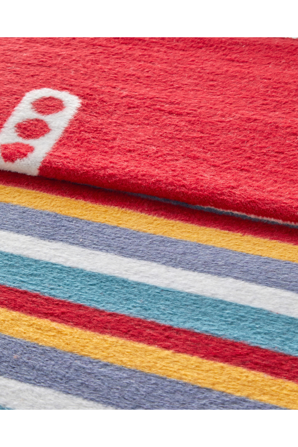 English Home Cheerful Roads Tek Kişilik Çocuk Battaniye 150x200 cm Kırmızı fotoğrafı 3 (önizleme)