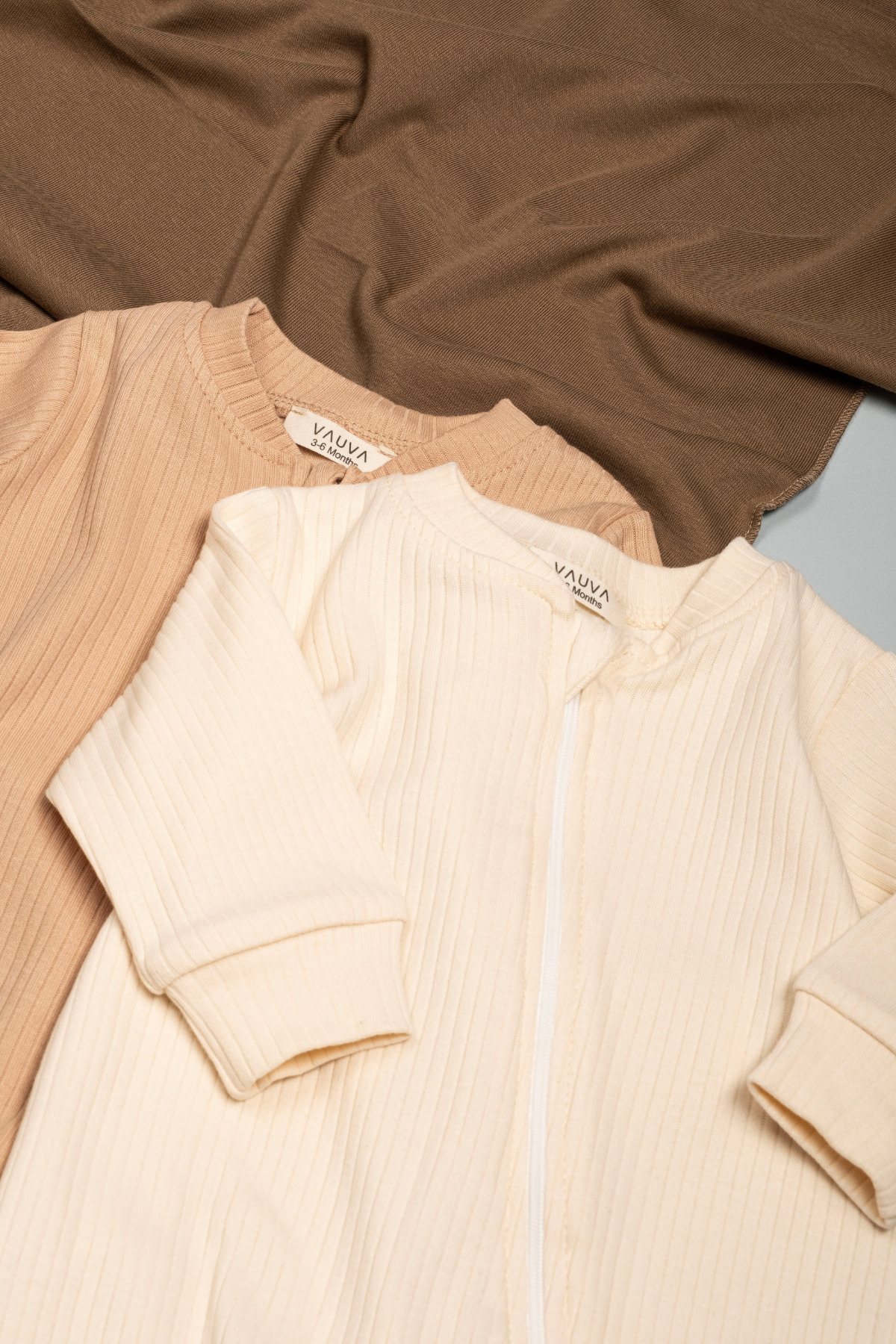 Vauva 2'li Tulum Kız Erkek Bebek Çocuk Mevsimlik Uzun Kollu Fermuarlı Uyku Tulumu fotoğrafı 2 (önizleme)