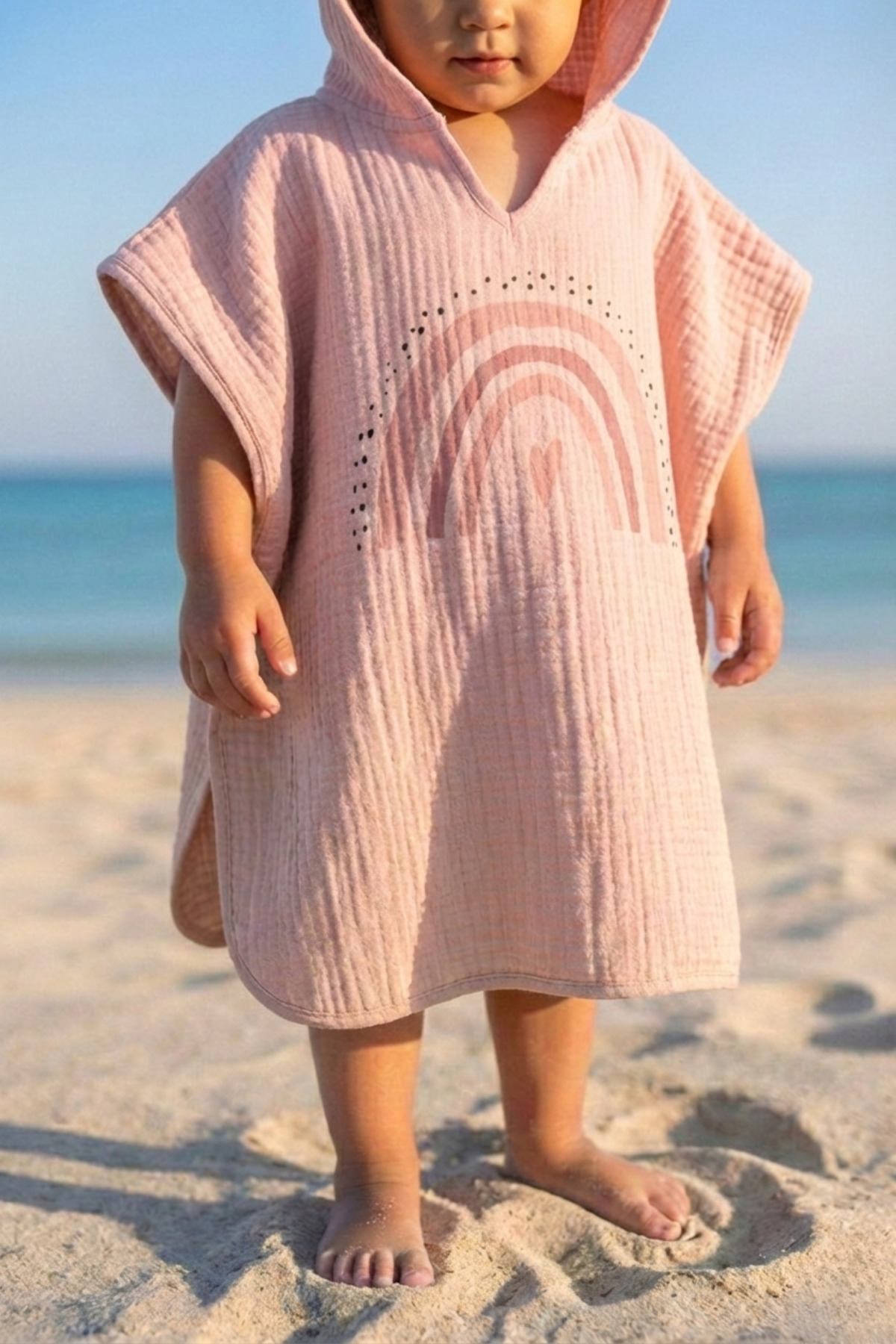 Tuğba Kuğu 4 Kat Müslin Panço - Policolor Serisi - Bow fotoğrafı 2 (önizleme)