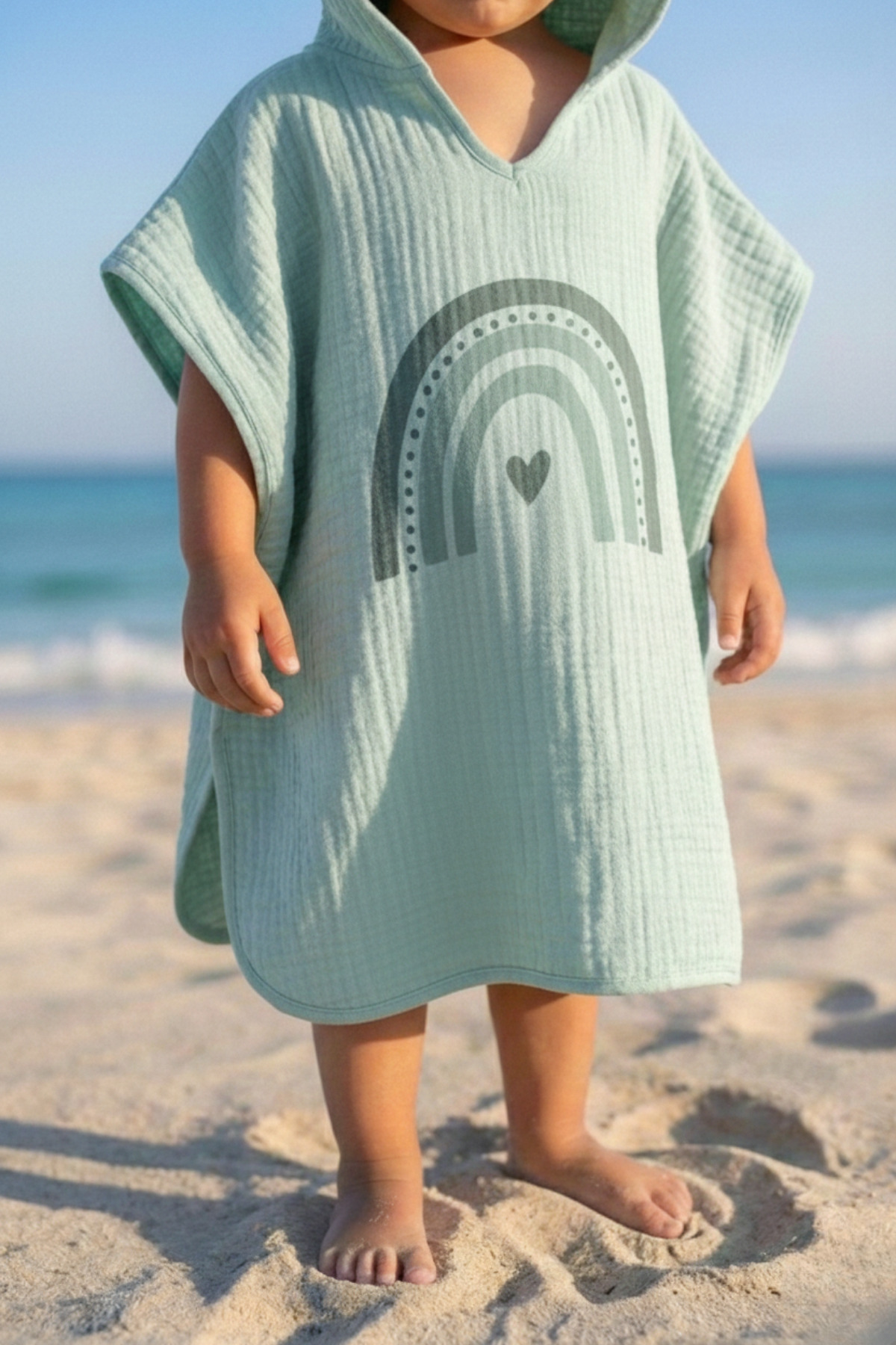 Tuğba Kuğu 4 Kat Müslin Panço - Policolor Serisi - Bow fotoğrafı 2 (önizleme)