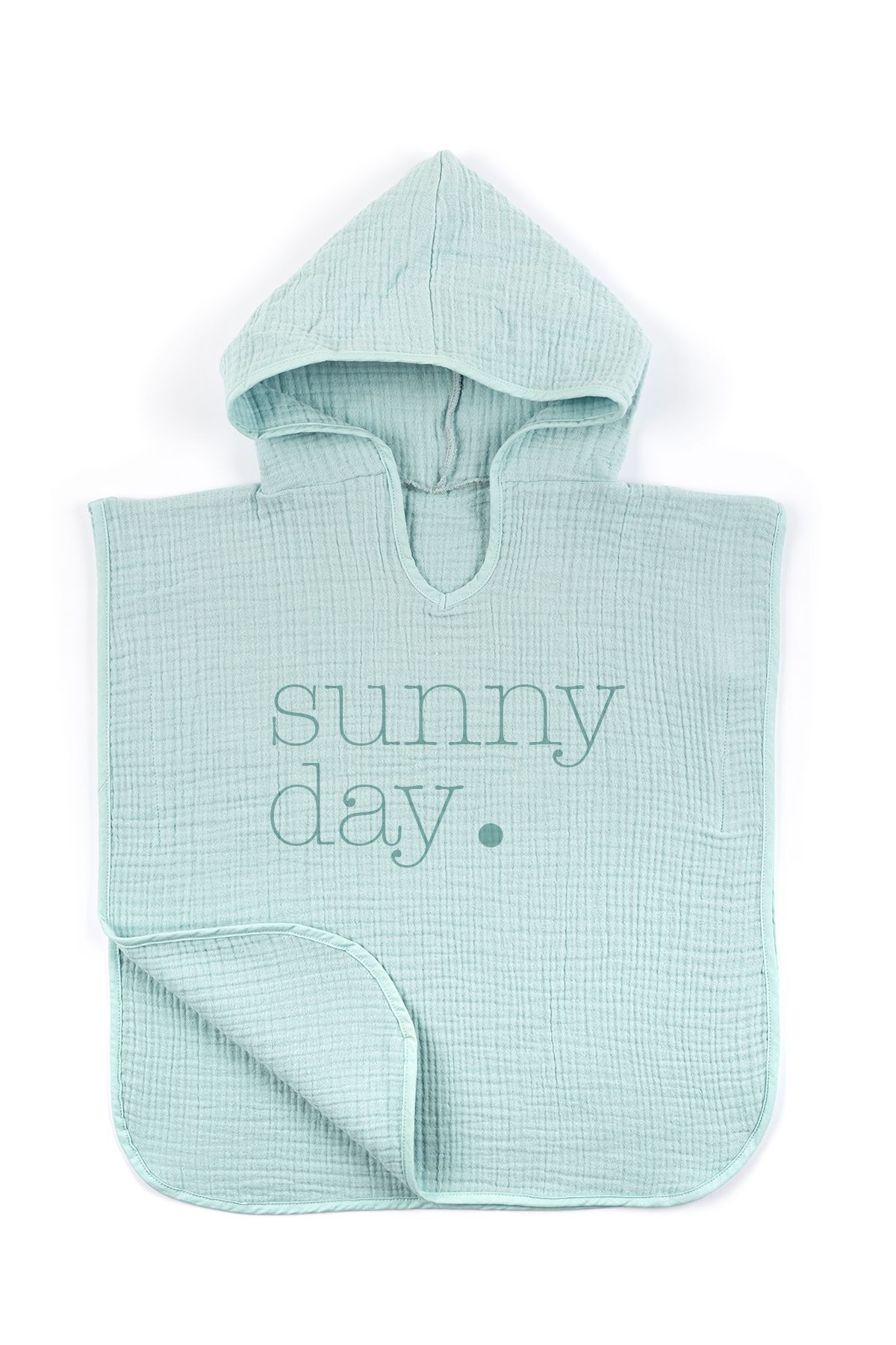 Tuğba Kuğu 4 Kat Müslin Panço - Policolor Serisi - Dot fotoğrafı 3 (önizleme)