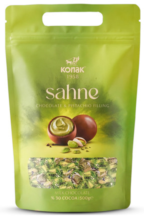 KONAK Sahne Antep Fıstıklı Sütlü Çikolata 500 GR