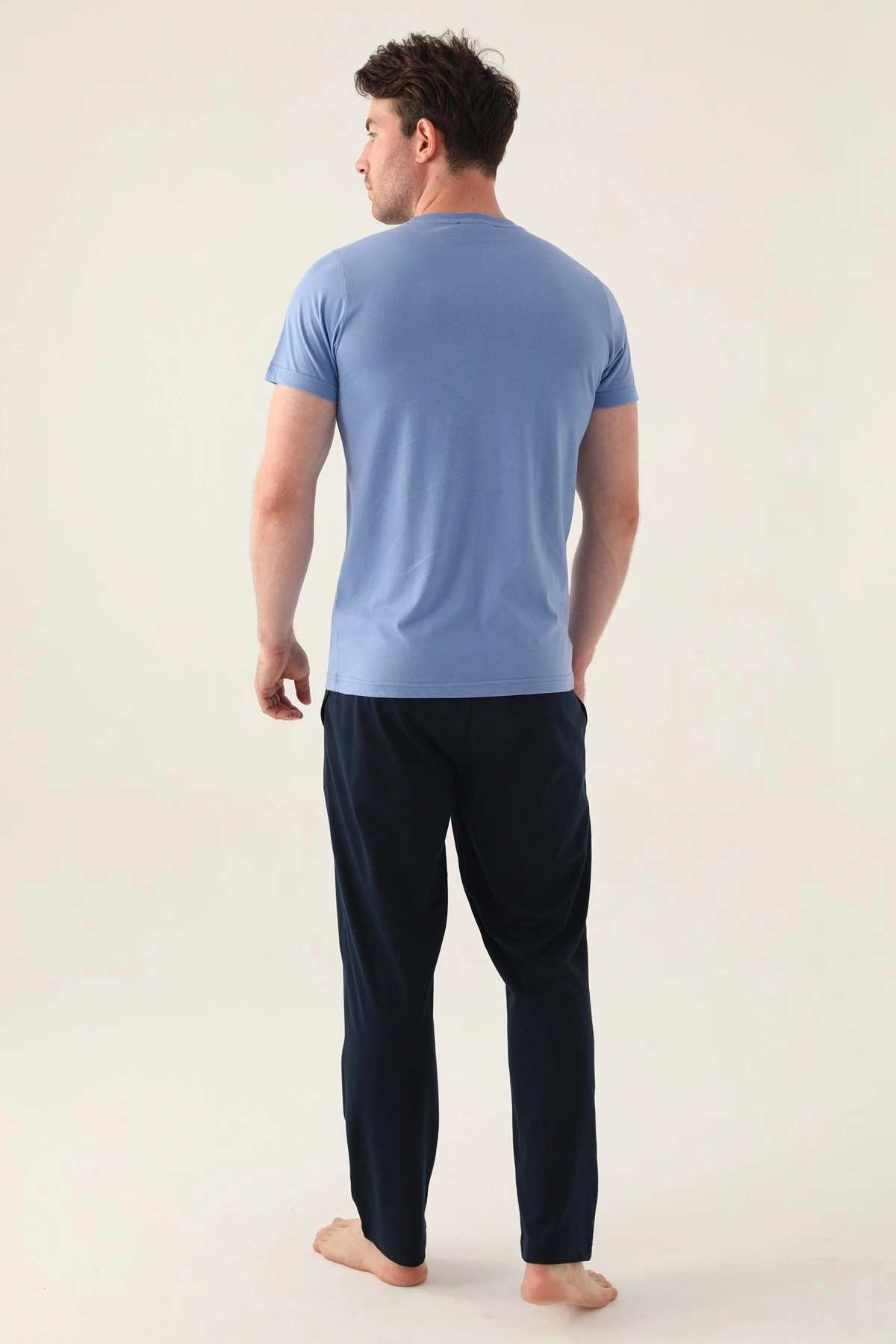 Arnetta Strong Açık Indigo Erkek Pijama Takımı görsel 4
