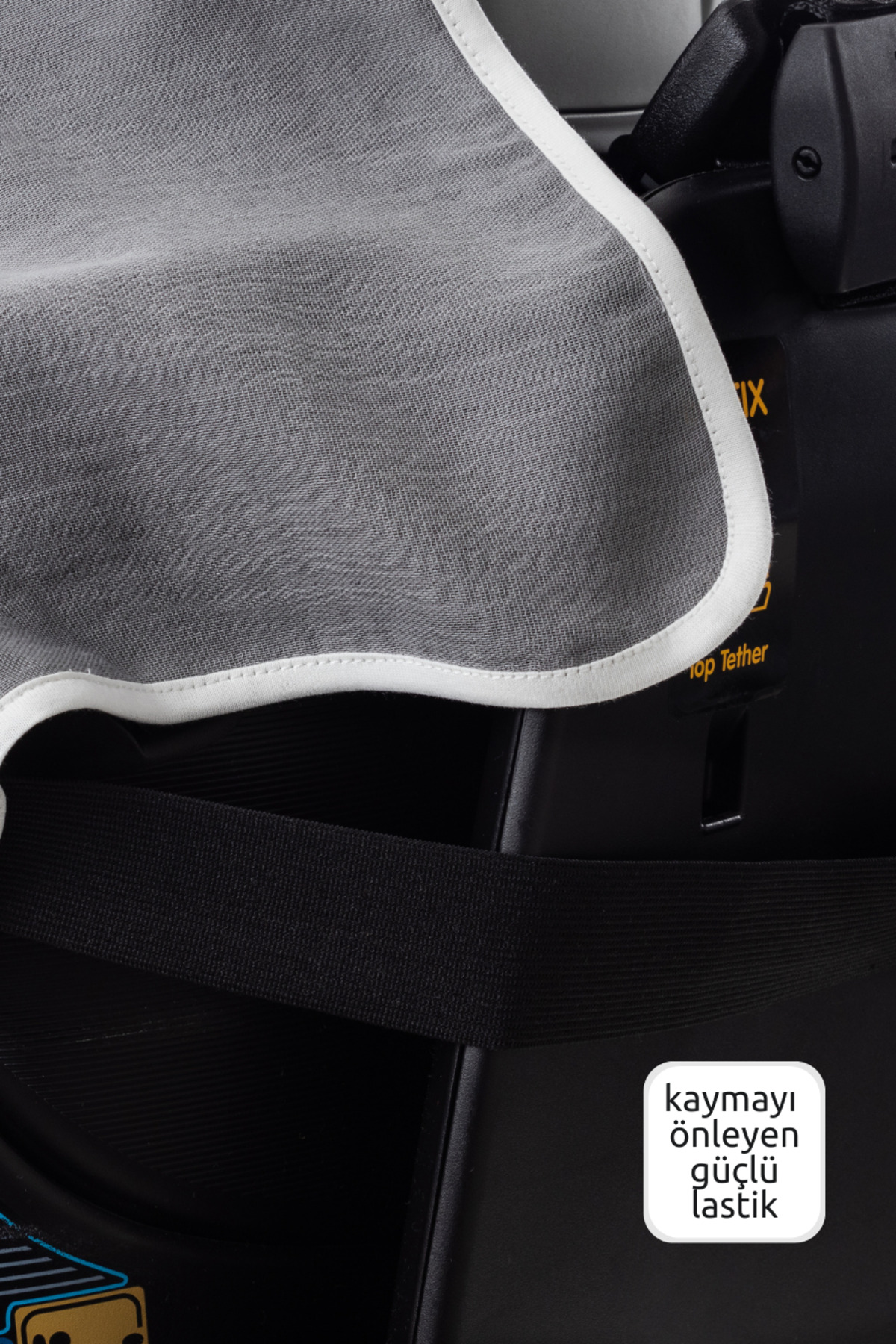 Zuppers Müslin Oto Koltuğu Ve Anakucağı Kılıfı - Duman fotoğrafı 2 (önizleme)