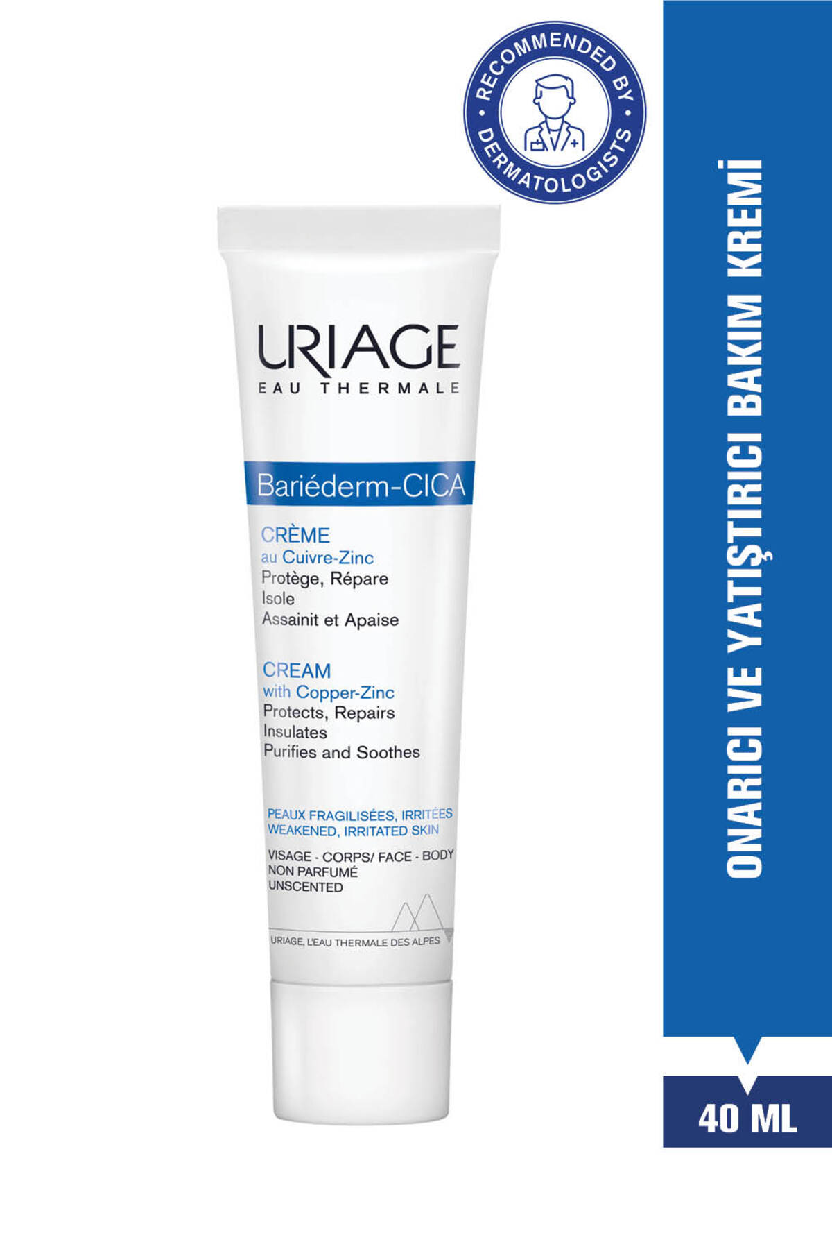 Uriage BARIEDERM Cilt Bariyeri Onarıcı ve Yatıştırıcı Cica Krem 40 ml - Fiyatı, Yorumları