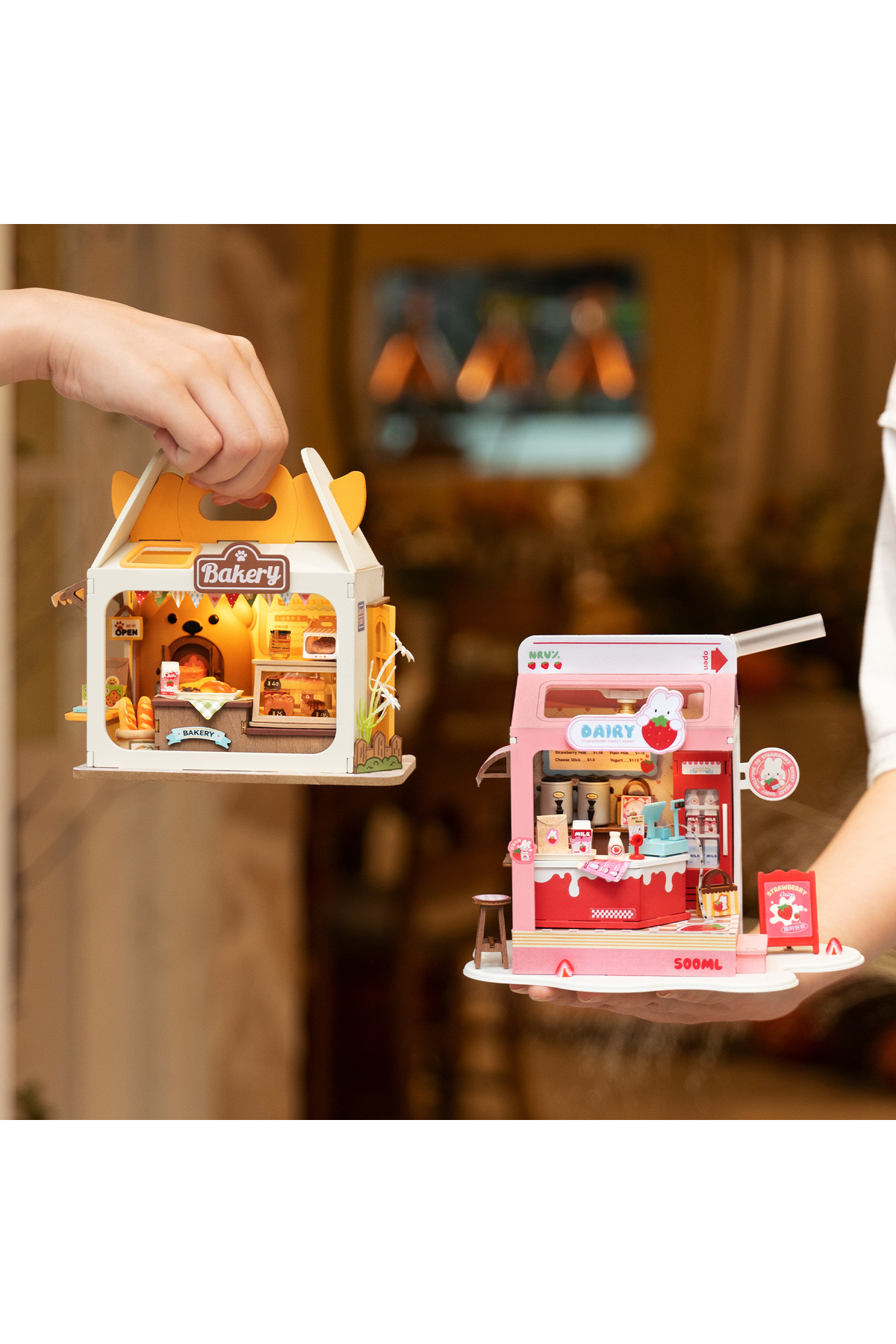NoviHobby Milkshake | Minyatür Maket Ev Seti| Rolife(Strawberry